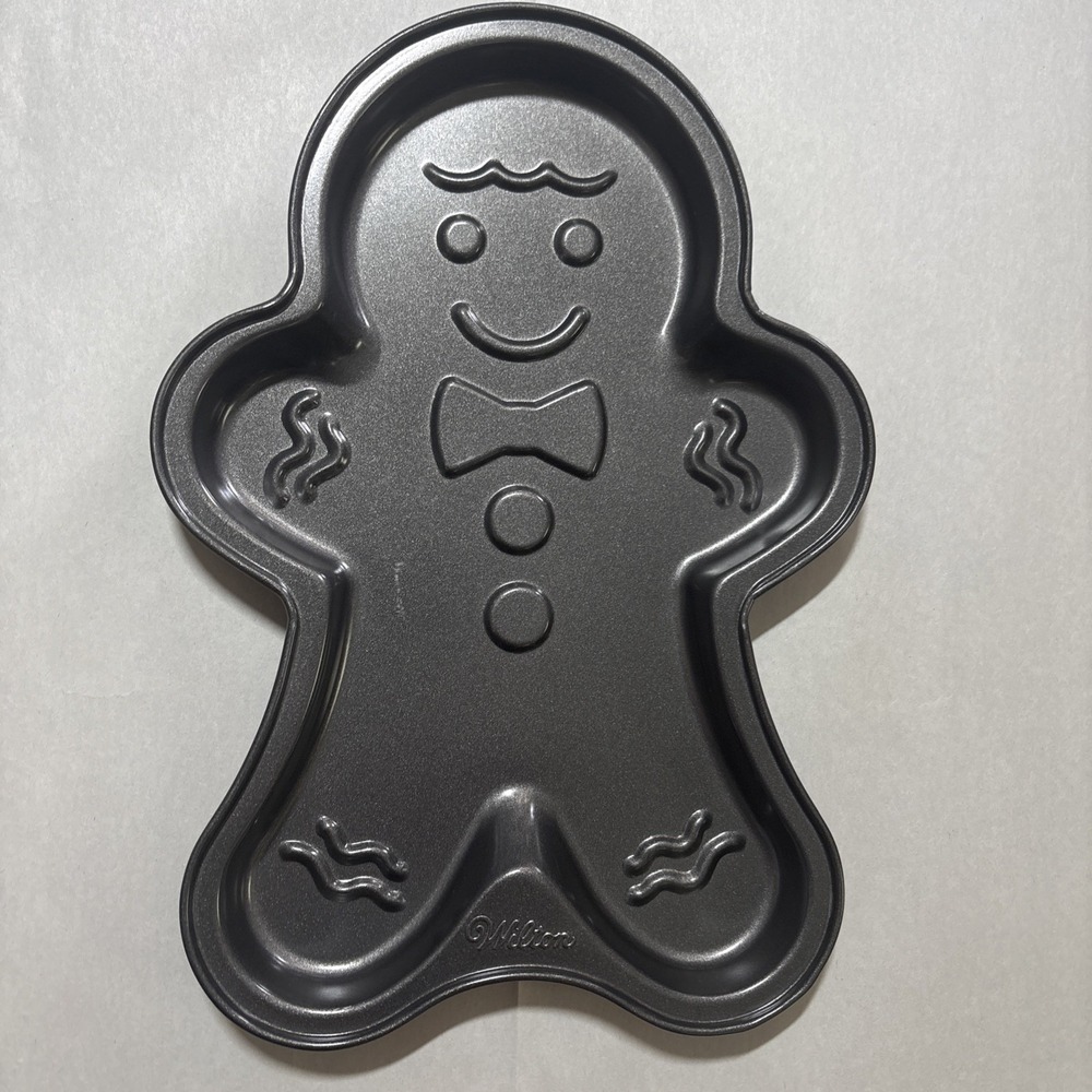 Wilton Gingerbread Man Cake Pan – 11x8 Non-Stick Holiday Mold – Vintage 2008 EUC